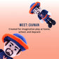 Plushible 14" University of Virginia Cavman Mascot Plush Figure - College Football Ragdoll - Sports Mascot Figure - Soft Plush Material - Surface