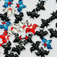 Micro Miniature Bats, Dollhouse Miniature Tiny Bats, Spooky Themed Cartoon Flat Back Bats, Mini Micro Landscaping Decoration (40 PCS)