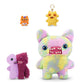 Fuggler Misfit Monsters 23 cm Series 1 by Zuru, Funny Ugly Monster Plush Toy (Gaptooth Mcgoo & Wide Eyed Lilac and Red)