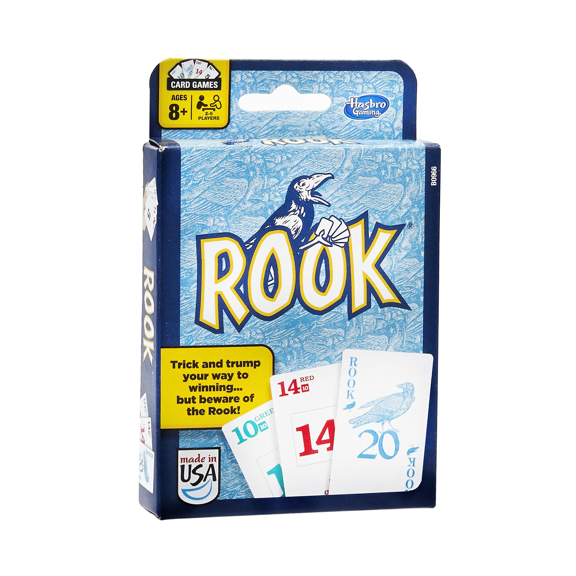 Hasbro Gaming Rook Card Game | Family Games for Kids, Teens, and Adults | 2 to 6 Players | Bidding and Trick-Taking Games | Fun Summer Activities |