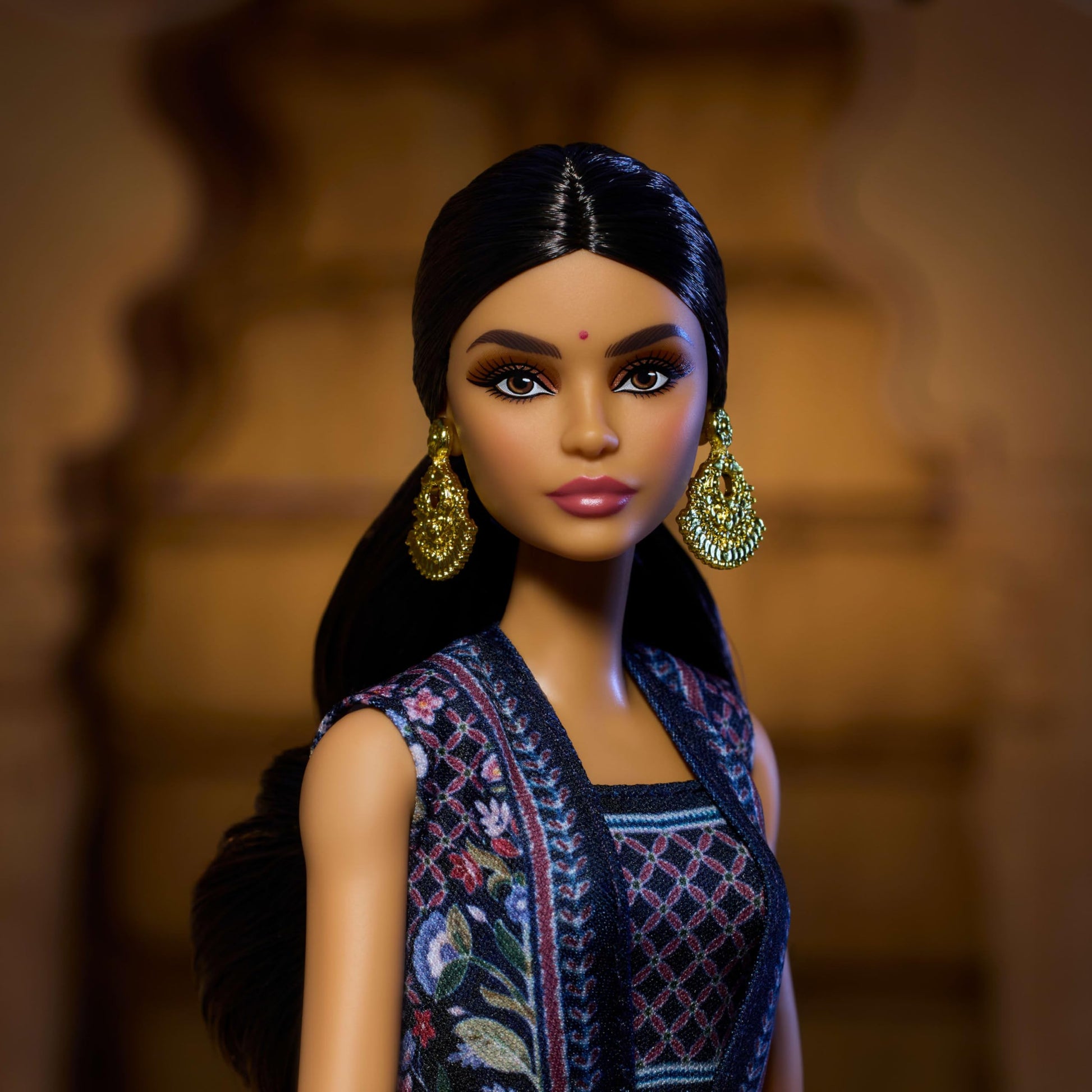 Barbie Diwali Doll by Anita Dongre Wearing Festival of Lights Look, Holiday Collectible with Doll Stand & Certificate of Authenticity