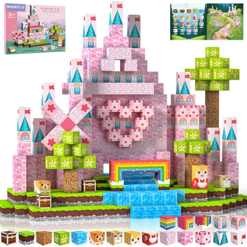 Crifeton Magnetic Blocks 100 PCS Magnetic Building Blocks, 3+ STEM Montessori Sensory Toys, Magnetic Cube for for 3 4 5 6 7 8 9 10 11 12 8-12 Years