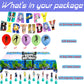 Gaming Birthday Decoration Supplies, Video Game Banner, Tablecloth, Balloons, Toppers