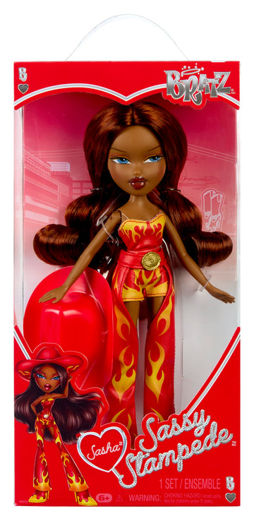 Bratz Sassy Stampede Sasha Fashion Doll with Accessories: Western, Cowgirl Style Clothes & Accessory Pieces
