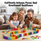 BigOtters Dominos Set for Kids,360 PCS Dominoes Wooden Building Blocks Stacking Educational Racing Toy Games, Party Favor for Boys and Girls, 12