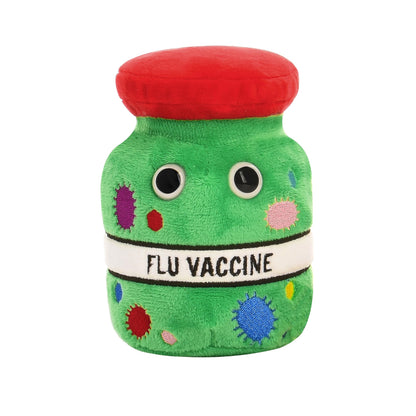 GIANT MICROBES Vaccine for Flu Plush - Learn About Health and Immunology, Educational Gift for Students, Doctors, Nurses, Scientists, Pharmacists
