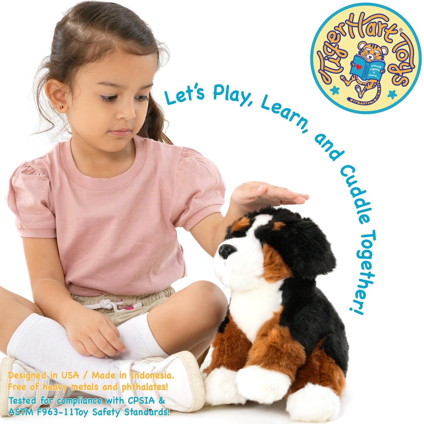 TigerHart Bastien The Bernese Mountain Dog - 13 Inch Stuffed Animal Plush
