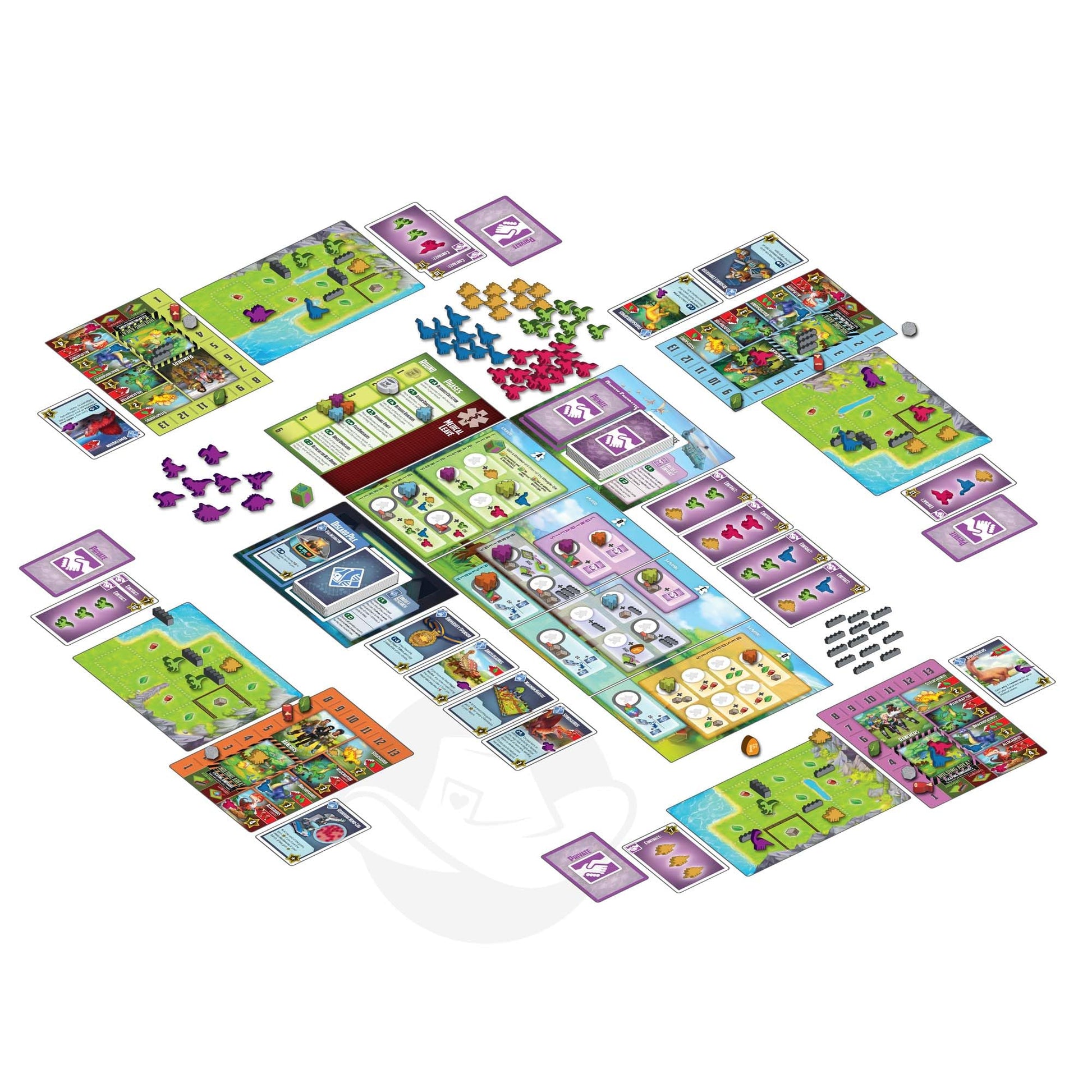 Tiny Epic Dinosaurs Deluxe | Strategic Worker Placement Game, Includes Laboratory Mini Expansion | 1-4 Players, Ages 14+ | Dino Ranching & Resource