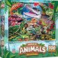 MasterPieces Reptile Friends 100 Piece Jigsaw Puzzle for Kids Ages 4-8 - Mentally Stimulating, Durable Design, 14"x19"