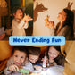Rechargeable Unicorn LED Flashlight for Girls - Magical Silicone Kids Toy Light, Eye-Protection Dimmable 3 Modes, USB-C Charging, Small Handheld
