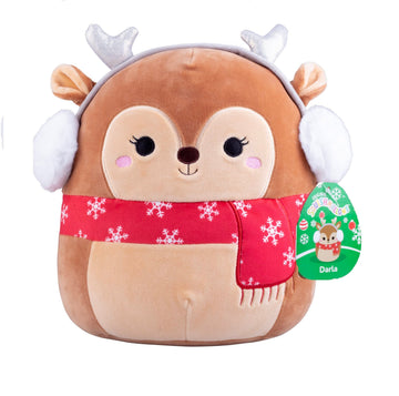 Squishmallows Official Jazwares 10-Inch Darla the Fawn - Authentic Brown Deer Plush Stuffed Animal - Original Ultra Soft Woodland Forest Creature Toy