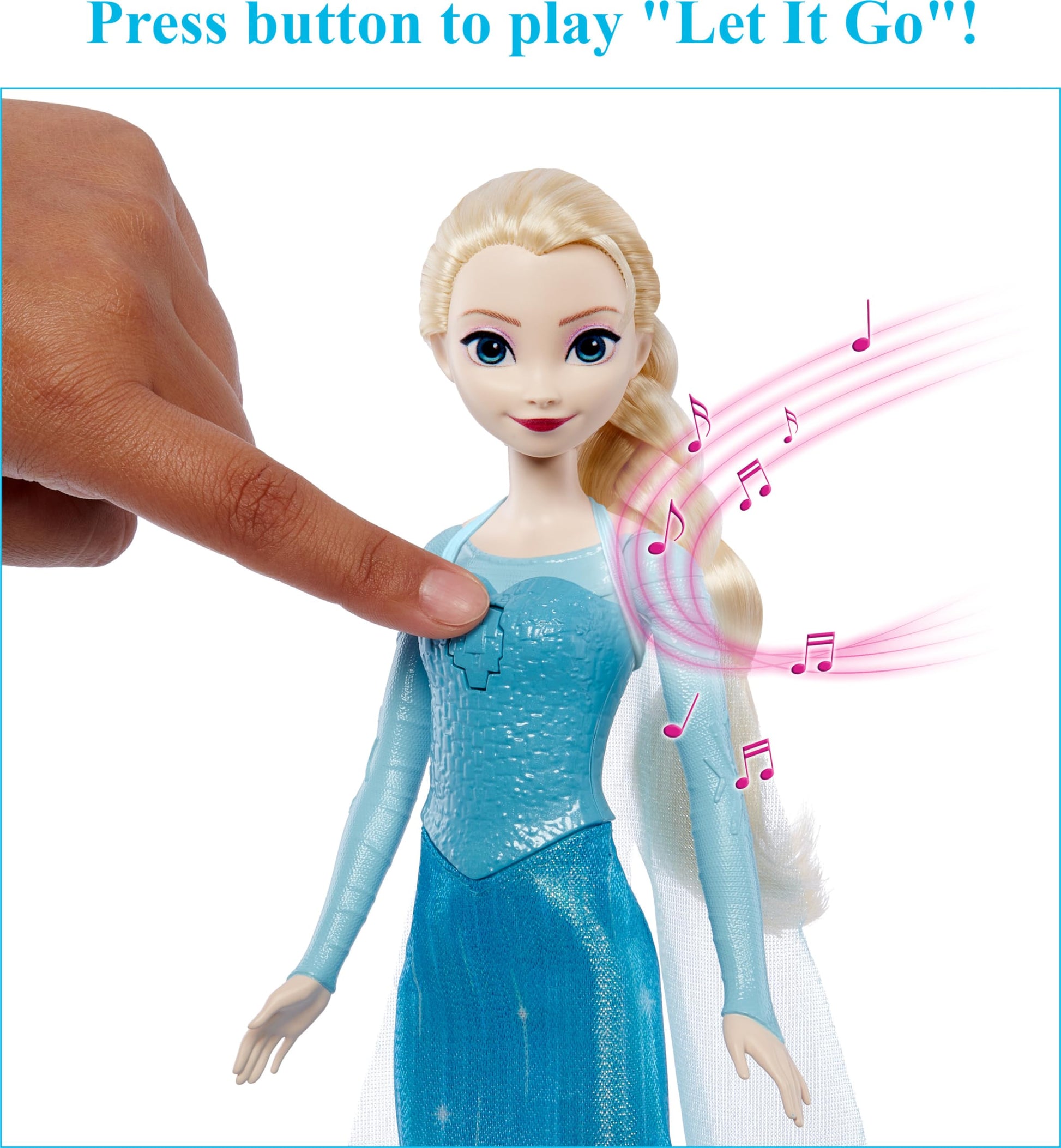 Mattel Disney Frozen Toys, Singing Elsa Doll with Signature Clothing, Sings “Let It Go” from the Movie