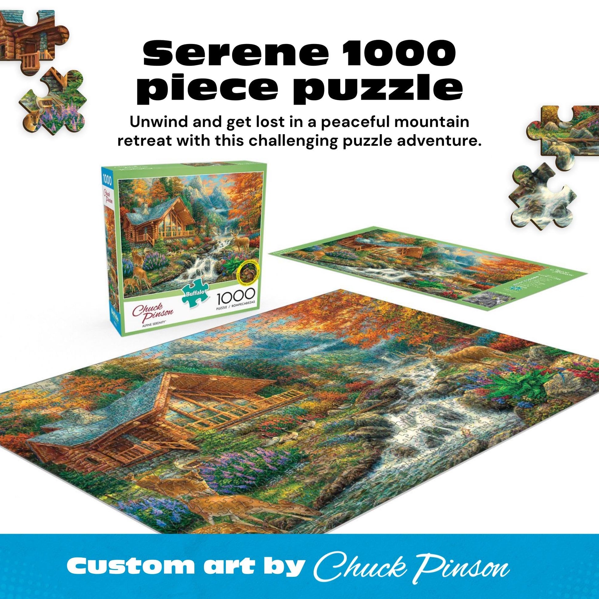 Buffalo Games - Alpine Serenity - 1000 Piece Jigsaw Puzzle for Adults