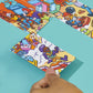 Hasbro Gaming Puzl It Game, Competitive Puzzle Card Game, Kids & Family Games, 2 to 6 Players, Pizza Party Theme, Fun Summer Activities, Vacation