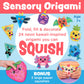 Creativity for Kids Origami Squishies Kit | Summer Activities & Road Trip Fun | Fold, Decorate & Squish 24 Bright Paper Creations | DIY Arts & Crafts