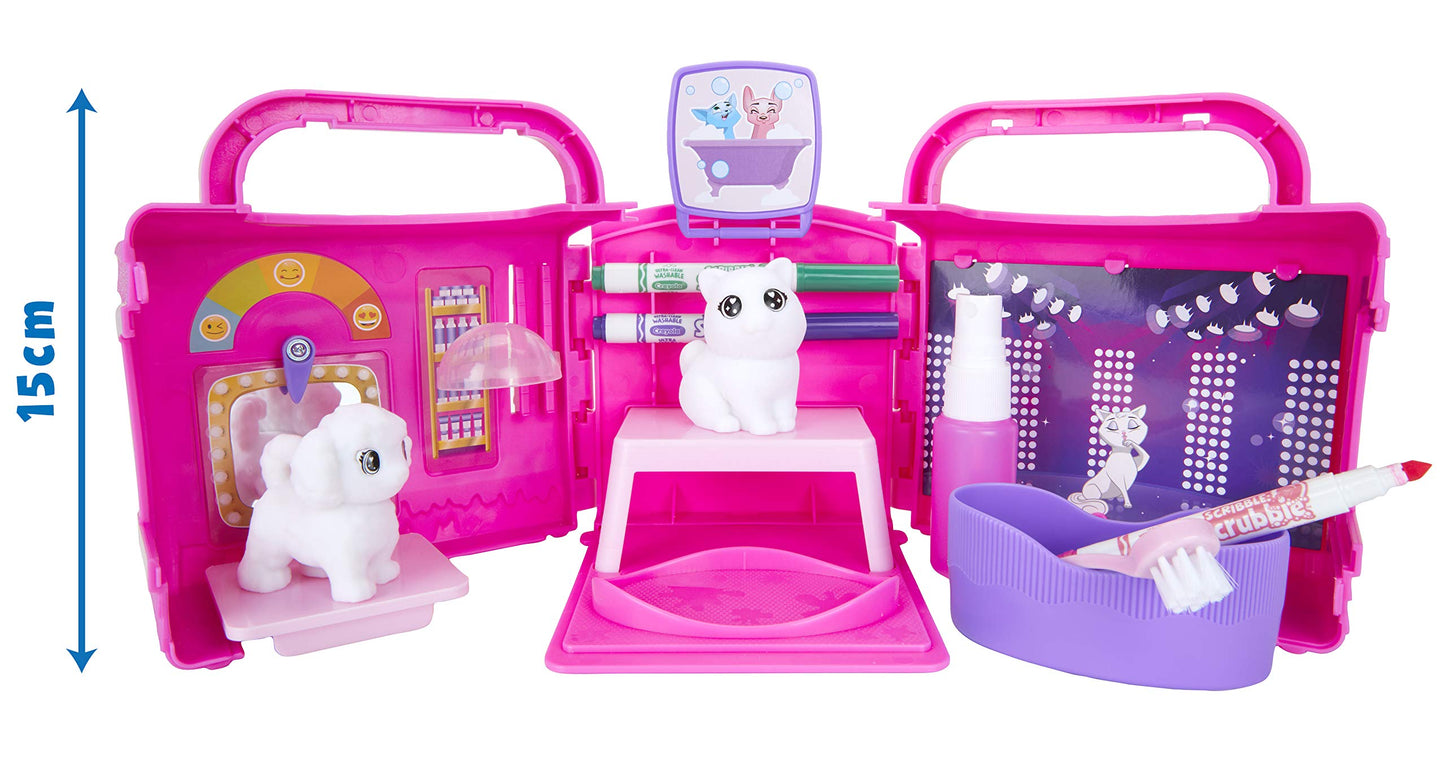 Crayola Scribble Scrubbie Pets, Beauty Salon Playset with Toy Pets, Gift for Kids