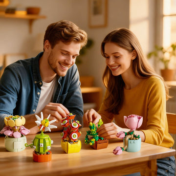 Sawaruita 10 Pack Succulent Mini Plant Building Blocks Set for Adults