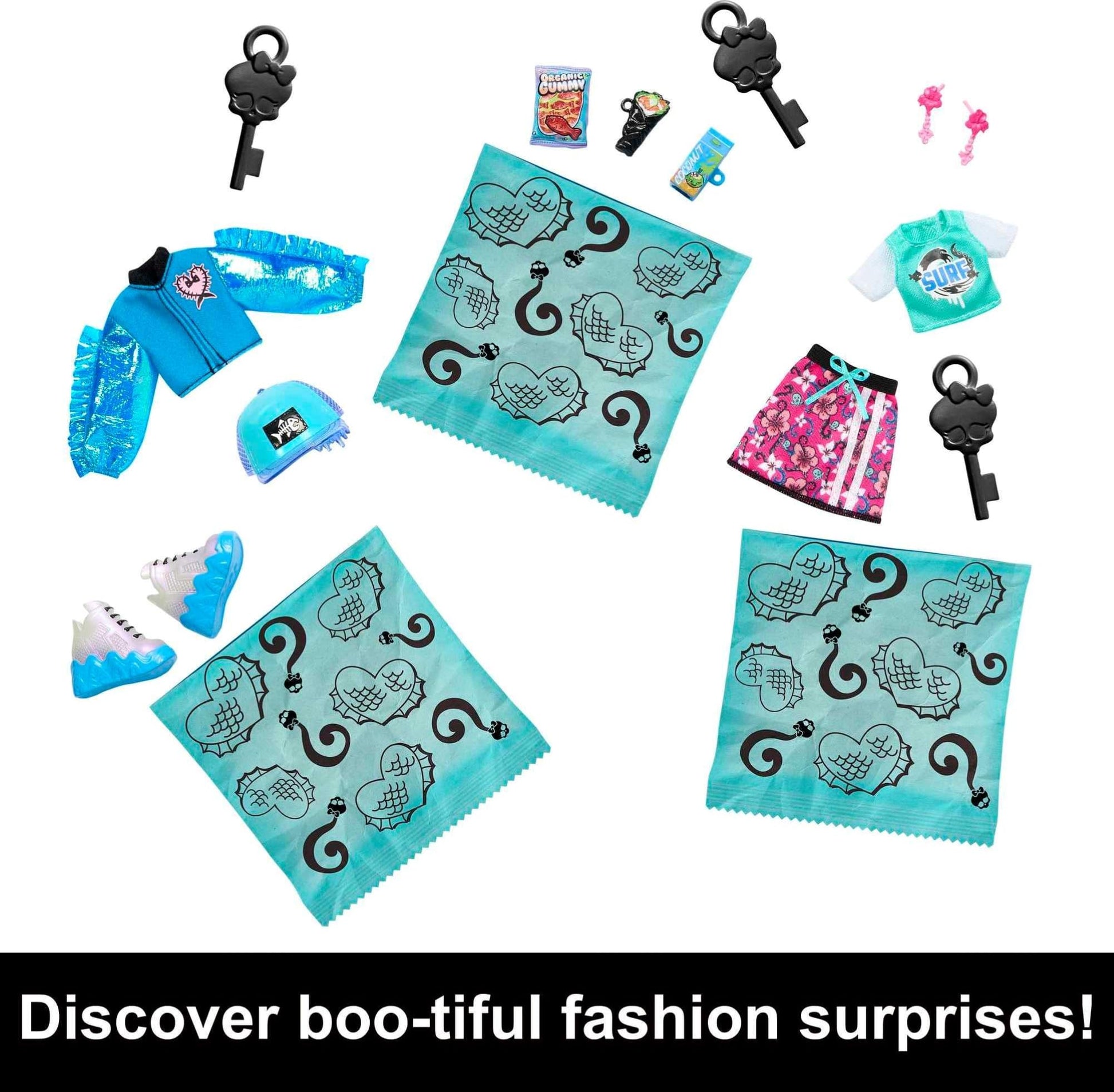 Monster High Skulltimate Secrets Doll & Clothes Accessories Set, Lagoona Blue with Dress-Up Locker & 19+ Surprises