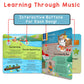 LEARNING BUGS Numbers, Colors & Shapes - 28 Favorite Counting Nursery Rhymes, Musical Books for Toddlers, 28-Button Music Book, Musical Toys