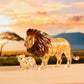 Lion & Baby Crystal 3D Puzzle, 55-Pc Brain Teaser, Ages 12+