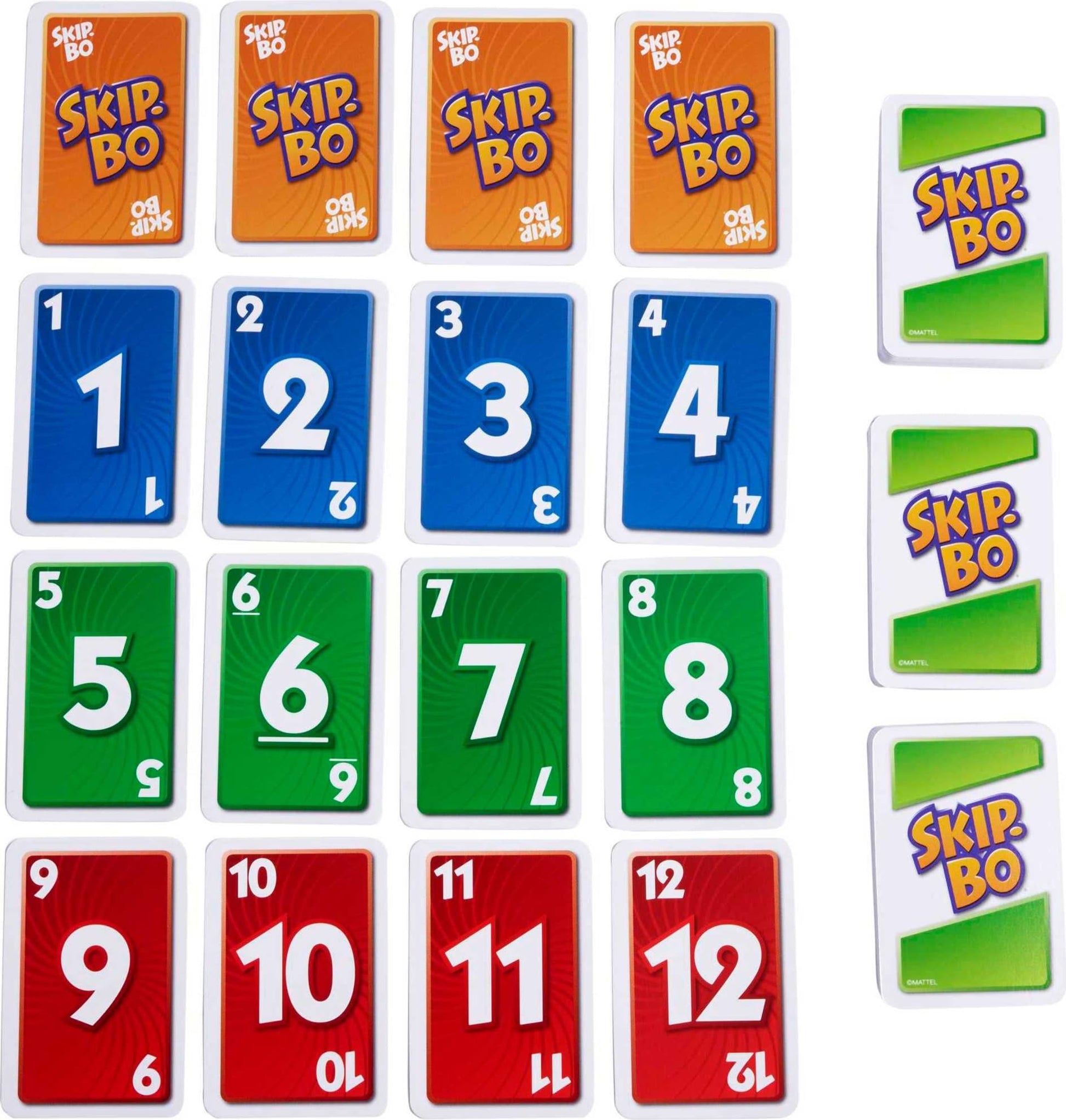 Mattel Games Skip Bo Card Game in Decorative Tin with 162 Cards, Sequencing Family Game for 2 to 6 Players, Kids Gift for Ages 7 Years & Older (Amazon