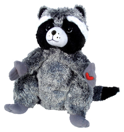 MerryMakers The Kissing Hand Chester Raccoon Plush Doll, 9-Inch