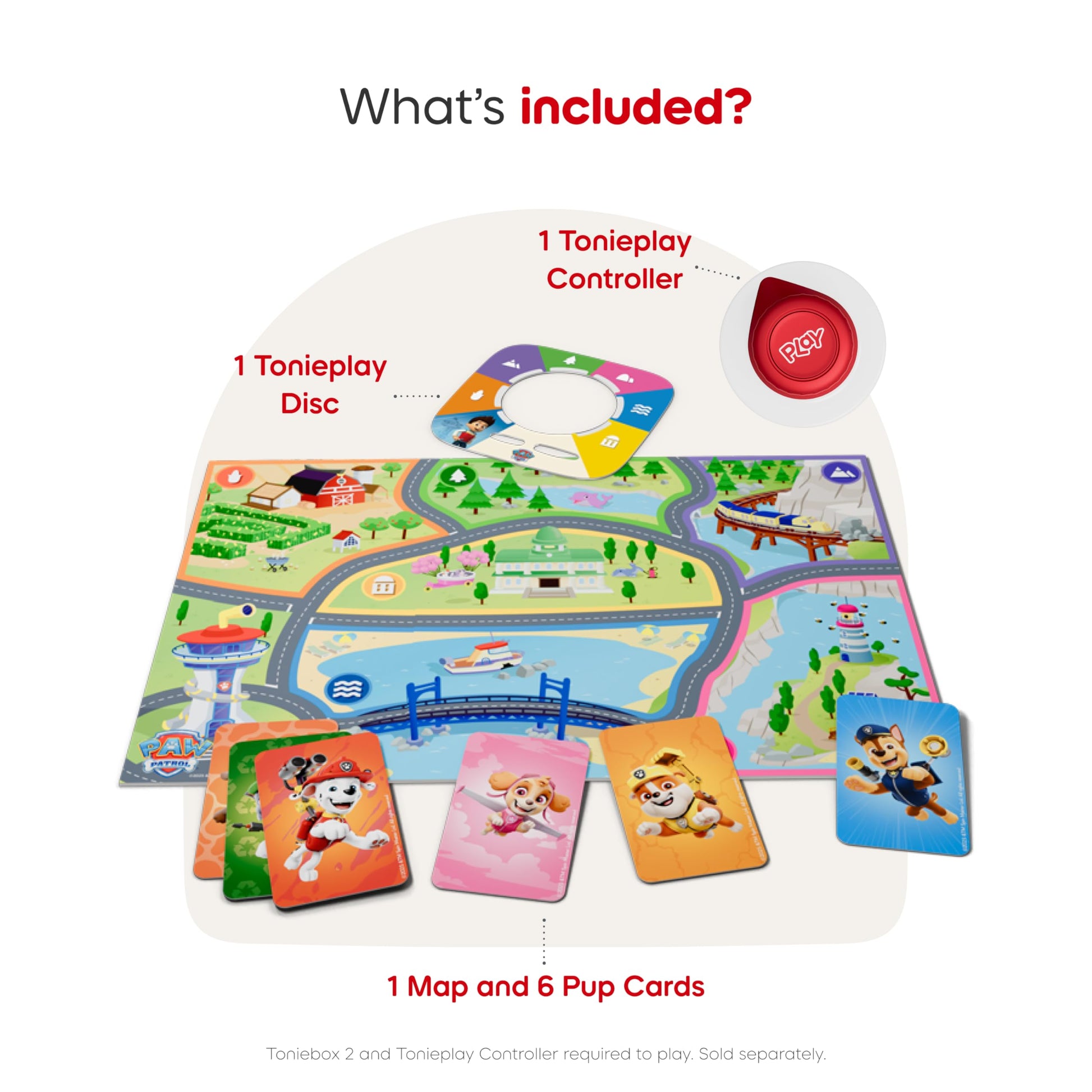 Tonies PAW Patrol: Adventure Bay Rescue Heroes Tonieplay Story Game + Controller [Requires Toniebox 2]