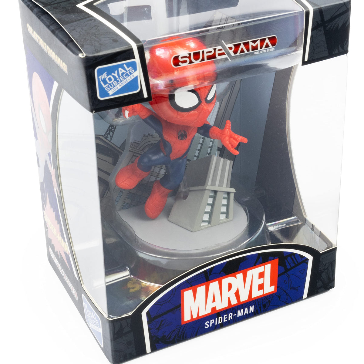 The Loyal Subjects Marvel Superama Spider-Man with Scenic Diorama & Base