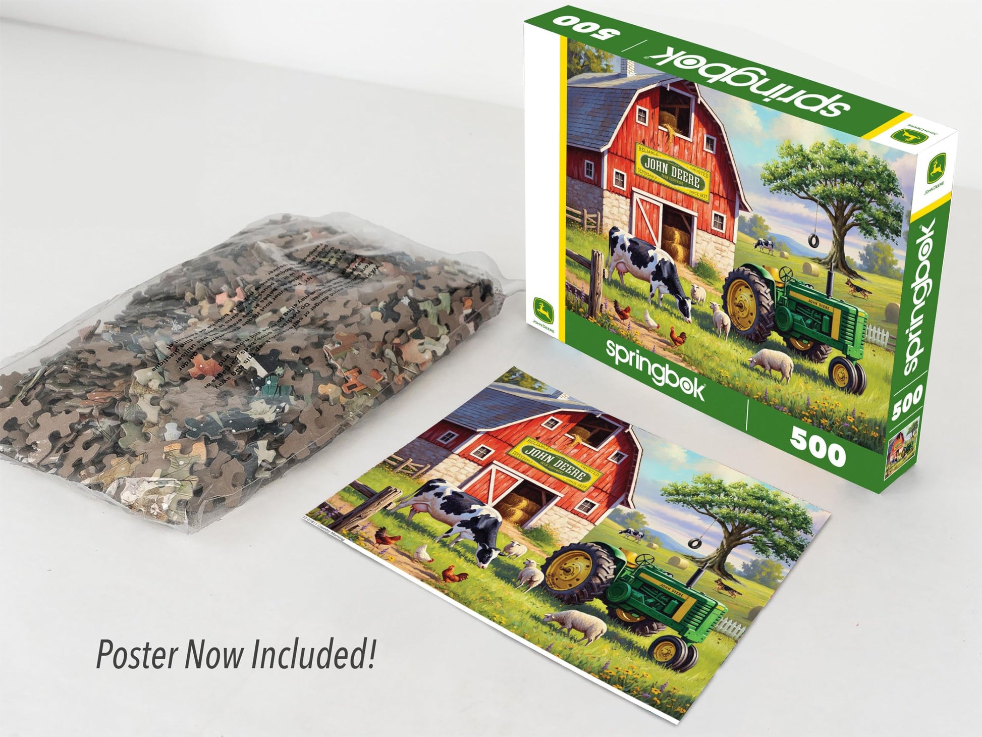 Springbok John Deere Country Morning 500 Piece Jigsaw Puzzle for Adults