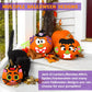 JOYIN 18 Packs Halloween Craft Foam Stickers, Arts Activities Party Supplies, Kids Party Favors, Pumpkin Decorating Kit, Jack O Lantern Face Sticker