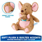 GUND Disney Winnie the Pooh Oh So Snuggly Kanga & Roo 12.5” Plush Ages 0+