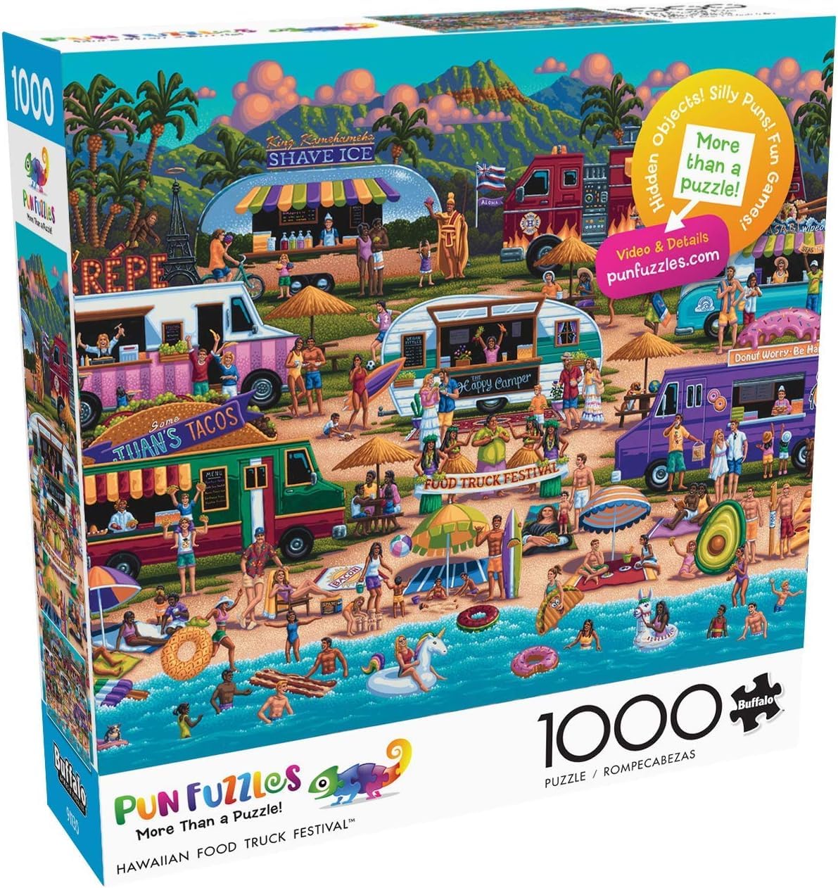 Buffalo Games - Hawaiian Food Truck Festival - 1000 Piece Puzzle for Adults