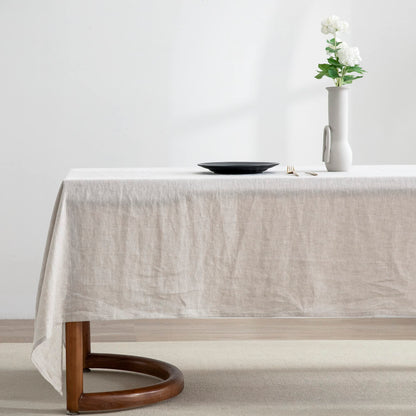 EVERLY 100% Pure Linen Rectangle Tablecloths 108Lx60WInch for Dining,Buffet Parties,Picnic,Events,Weddings and Restaurants,Decorative