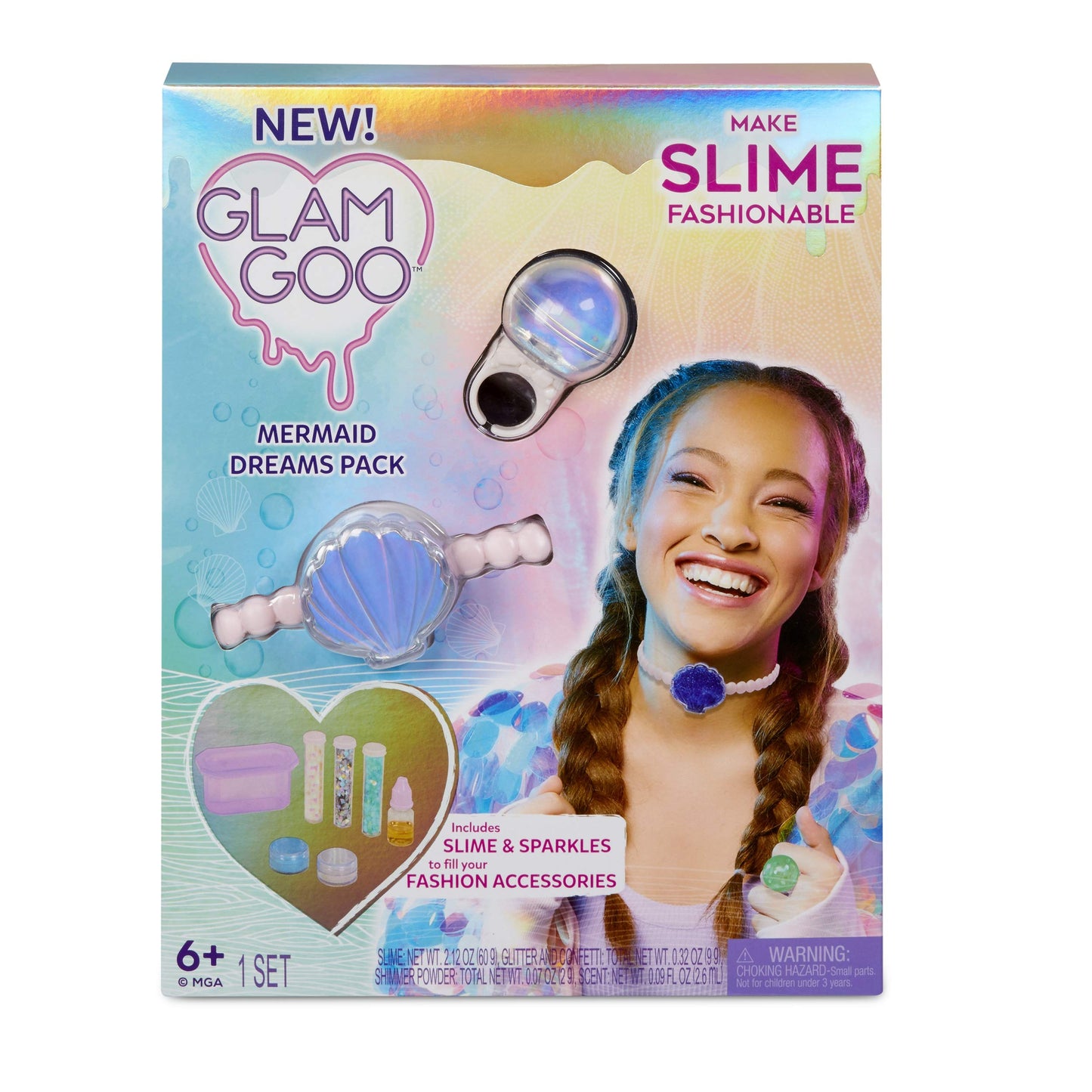 Glam Goo Mermaid Dreams Pack with Slime & Accessories