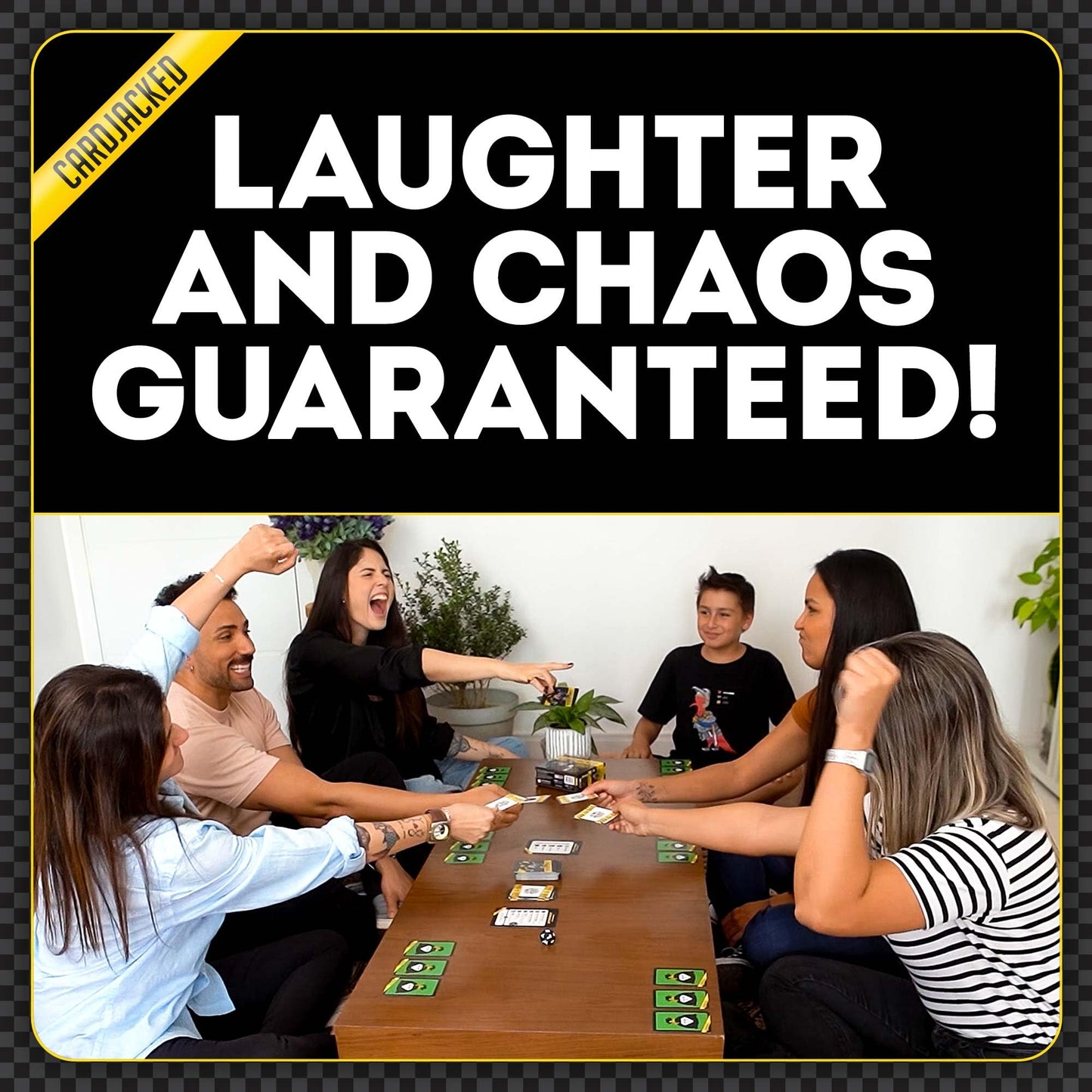CARDJACKED Fun Card Game for Families | Family-Friendly Party Card Games for Adults | 8-12 Min. Playtime | Kids Card Game | 4-10 Players | Easy