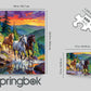 Springbok Wild Horses at Sunset 500 Piece Jigsaw Puzzle for Adults