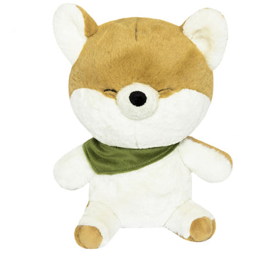 FRANKIEZHOU Shiba Inu Plush, 10'' Stuffed Animal, Light Brown, Soft Toy for Kids, Cuddly Dog, Hug Pillow, Baby Gift
