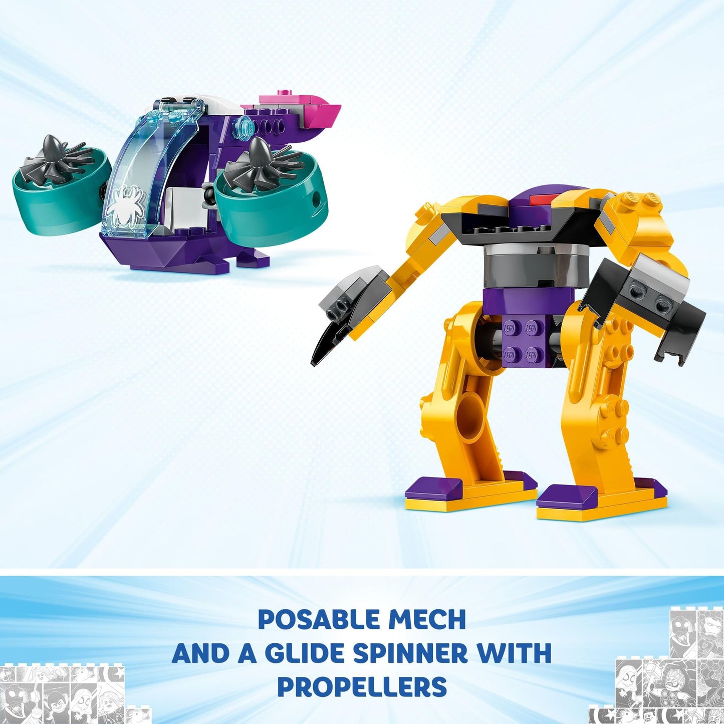 LEGO Marvel Team Spidey Web Spinner Headquarters Building Toy - Pretend Play Spidey and His Amazing Friends Toys Playset for Boys & Girls, Ages 4+
