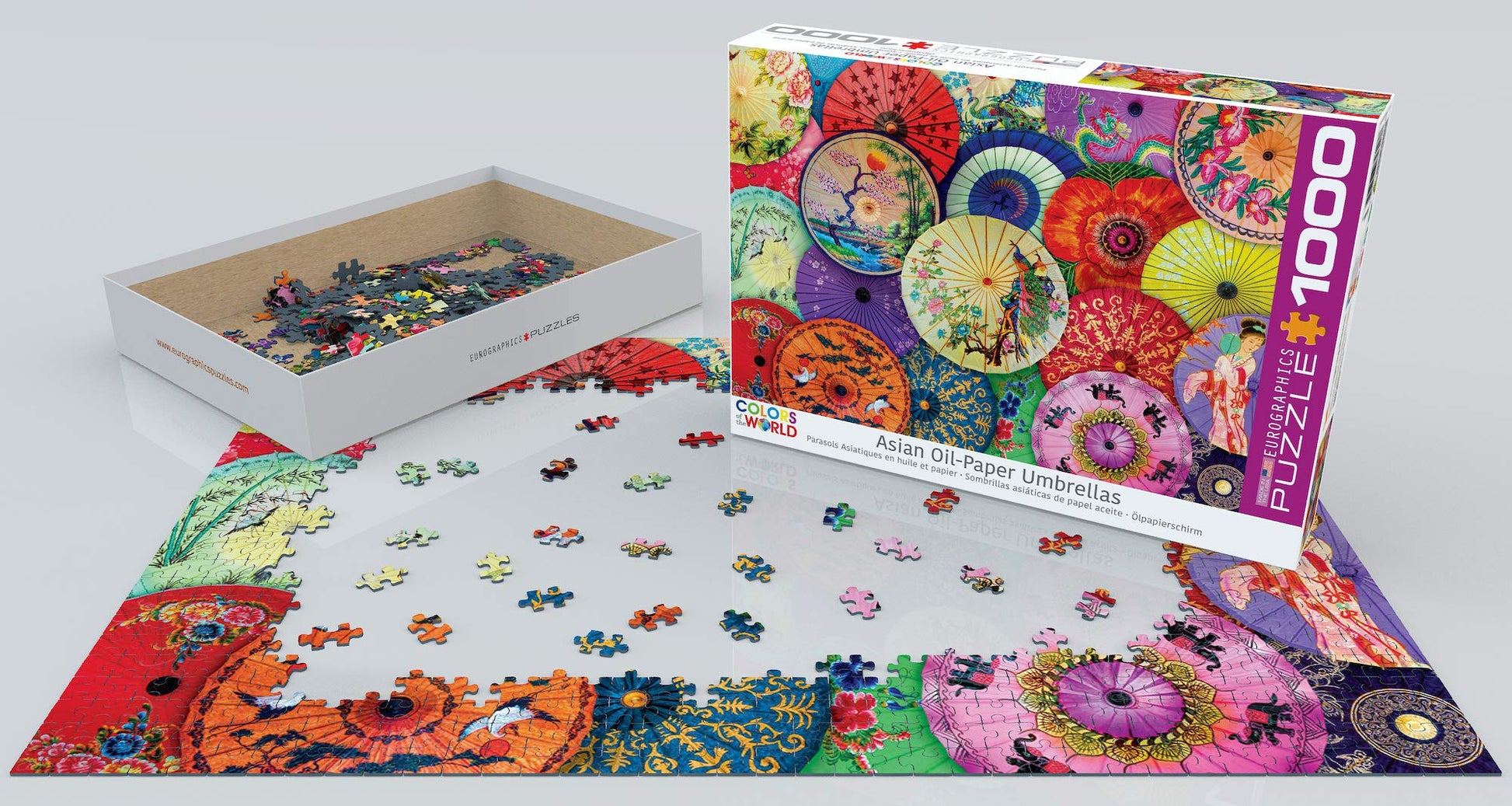 Asian Oil Paper Umbrellas 1000pc Puzzle