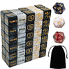 63 PCS MTG Counter Dice Set - AbilityKeyword Counters, -1/+1 Life Counter, Shield Life Counter Dice, Creature Stat Buffs, Marble Colour D6 Cube Dice