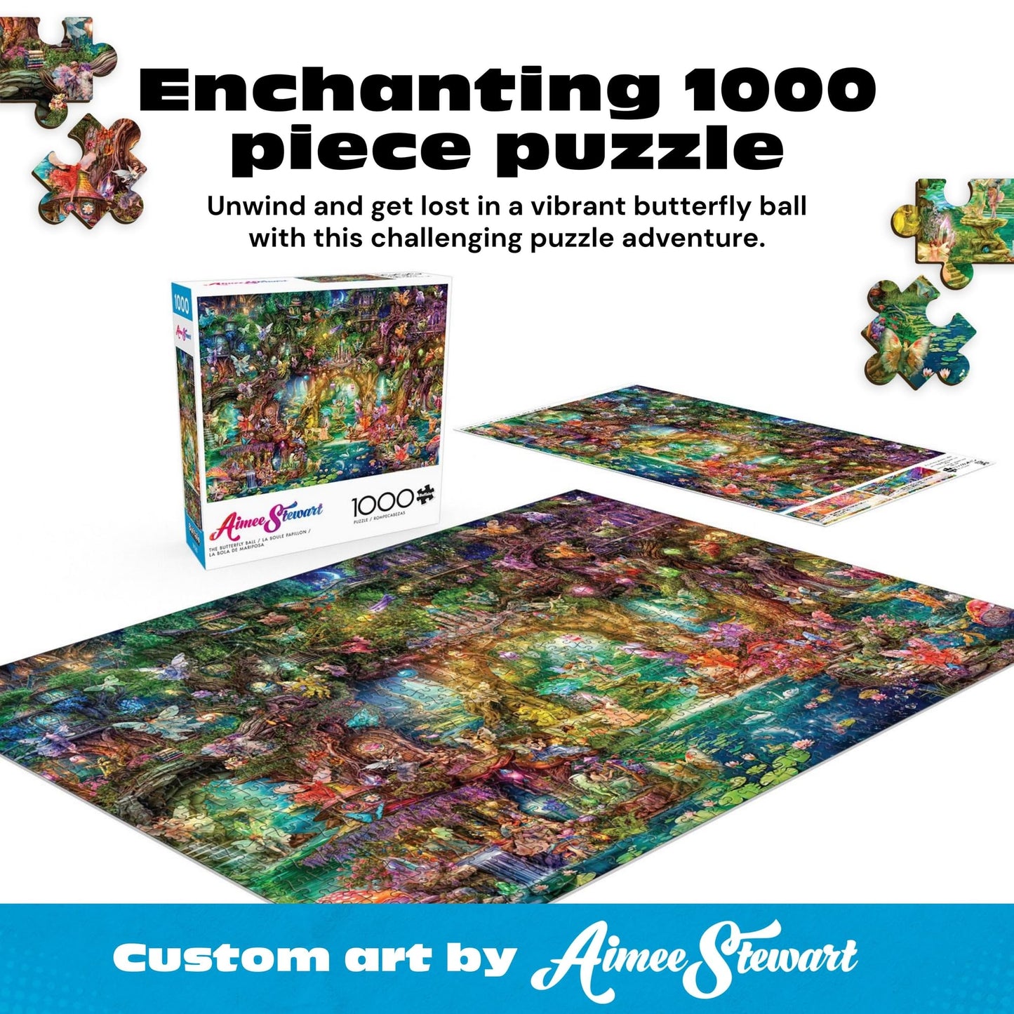 Buffalo Games - Aimee Stewart The Butterfly Ball - 1000 Piece Puzzle