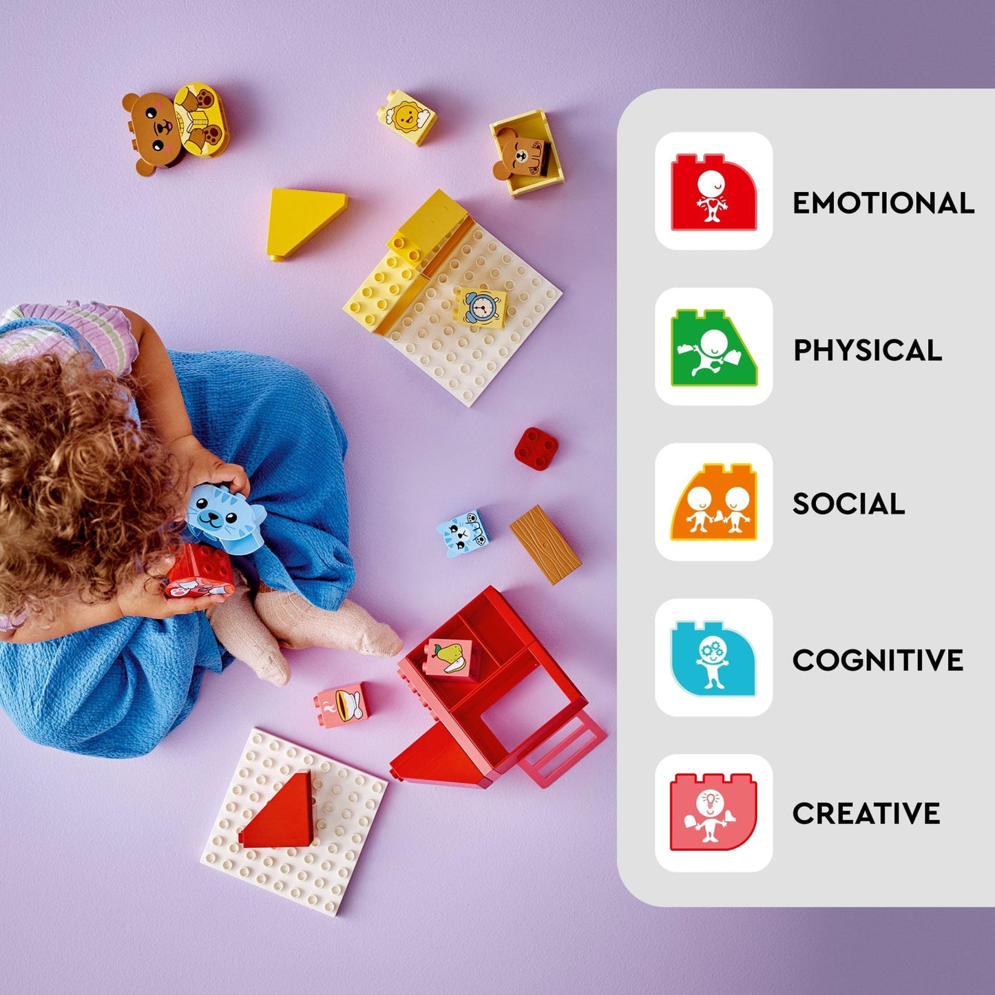 LEGO DUPLO My First Daily Routines: Eating & Bedtime Toy for Social and Emotional Roleplay, Animal Toys, Gift for Preschool Kids Ages 18 Months and