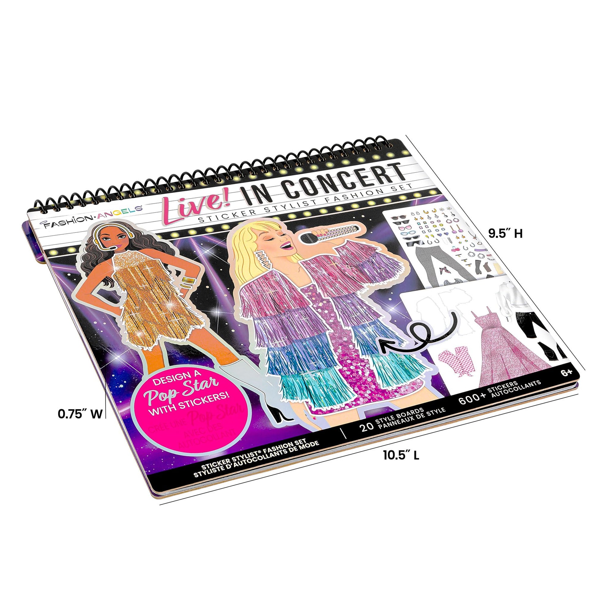 Fashion Angels Live! in Concert Sticker Stylist Fashion Set