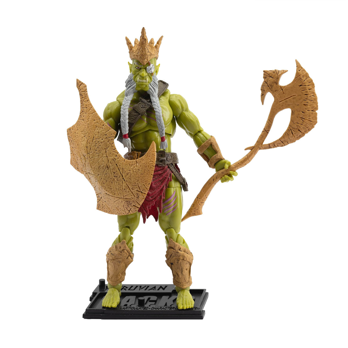 Boss Fight Studio Vitruvian H.A.C.K.S. Fantasy Series - Bur’Zagi, Mighty Orc Sovran, Action Figure - Highly Articulated Collectible & Customizable