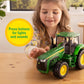 TOMY John Deere Lights & Sounds Tractor Toy - Free-Rolling Wheels and Realistic Electronic Lights and Engine Sounds - Indoor or Outdoor Play - Kids
