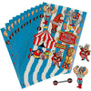 Fun Express Under The Big Top Sticker Sheets Party Accessory, 12 pcs