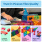 Magnetic Tiles for Kids, 138 PCS STEM Building Blocks with Play Mat