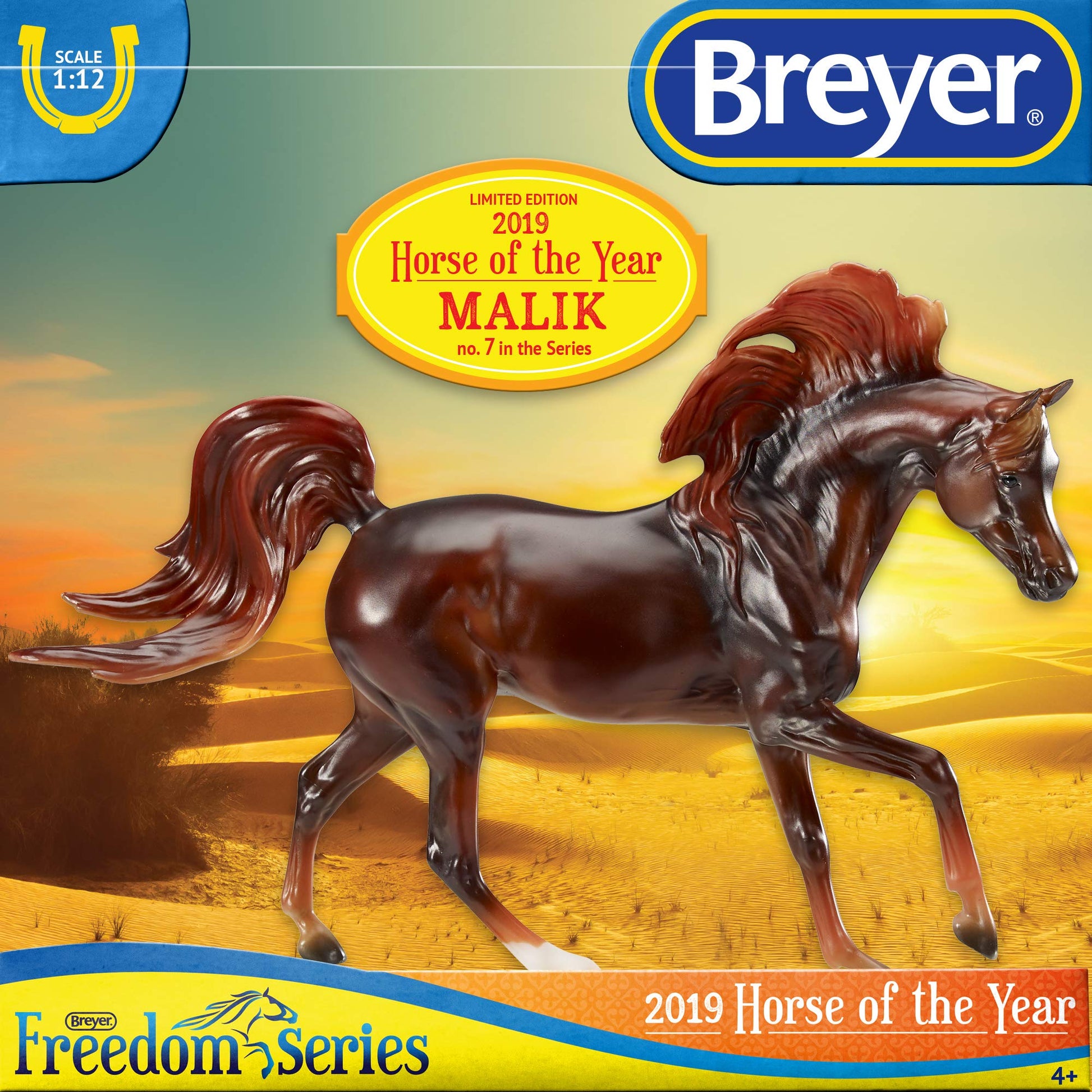 Breyer Freedom Series (Classics) 2019 Horse of the Year - Malik | Model Horse Toy | 1:12 Scale (Classics) | 9" L x 6" H | Model #62119