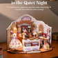ROBOTIME DIY Miniature House Kit, Elsa’s Tailoring Dollhouse Kit, Mini Wooden Furniture Kit for Adults, Sewing Shop Building Model, Creative Craft