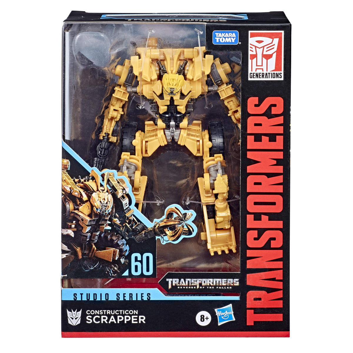 Transformers Toys Studio Series 60 Voyager Class Revenge of The Fallen Movie Constructicon Scrapper Action Figure - Ages 8 and Up, 6.5-inch
